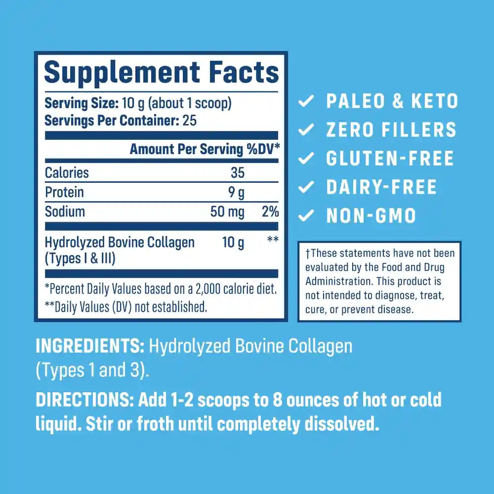 NativePath_Original_Collagen_Peptides_25s_Supplement_Facts