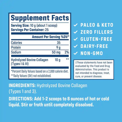 NativePath_Original_Collagen_Peptides_25s_Supplement_Facts